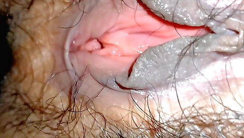 Indian girl with hairy pussy shows her tight pussy