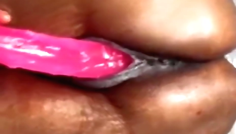 Guy stretches his legs and then fucks his dildo in a doggystyle