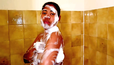 Big tits girl gets fucked and gets her pussy stuffed