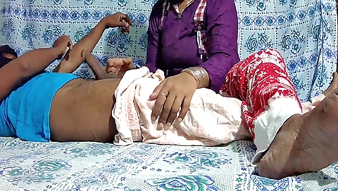 Indian teen and a horny young boy fucking in the park