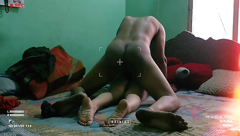 Chubby brunette fucked by her handsome man in the webcam