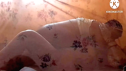 Indian girl is with her neighbor and they have fun