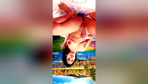 Indian hottie shows her ass and makes a creampie video