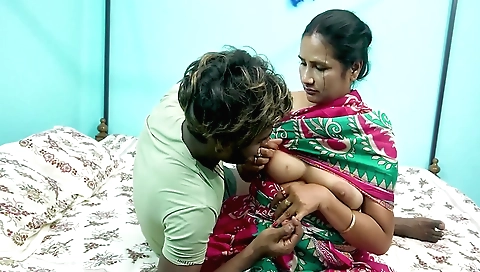 Mature brunette fucked her stepbrother in the kitchen