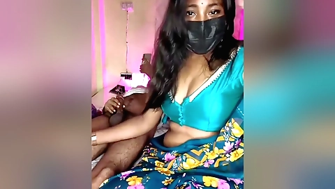 Indian girl masturbates after getting her hubby off