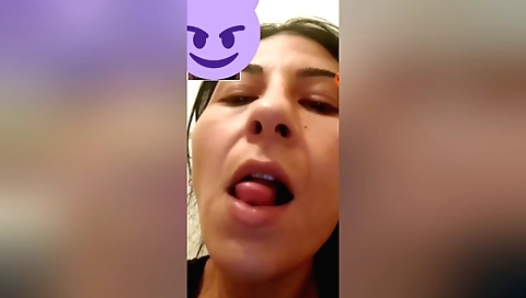 Indian brunette with a nice body masturbates with a vibrator