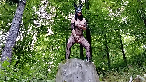 Busty brunette with big tits and a sexy ass doing all sorts