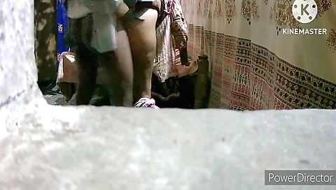 Brunette indian babe and a teen girl share a bedroom