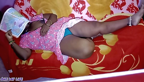 Amateur brunette gets fucked in her ass from her roommate