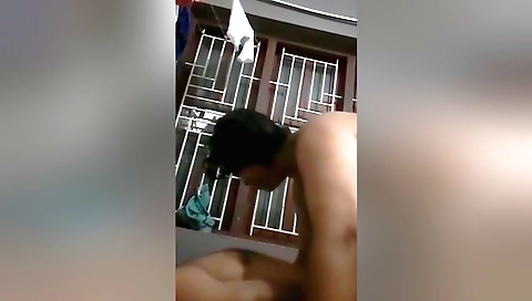 Busty brunette 18+ gives a blowjob to her boyfriend