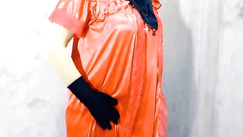 Indian amateur video showing a beautiful stepmother