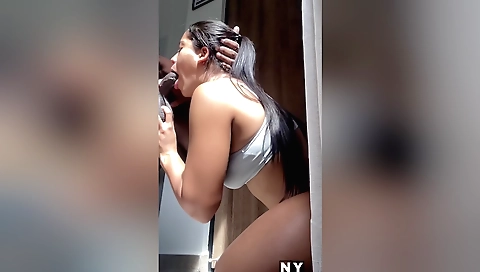 Hot sex and mouth fucking scene of a mature beauty