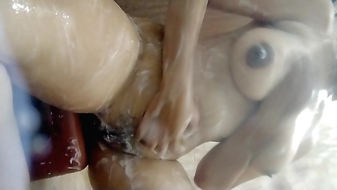 Indain Step mom Bathing At Home Full Desi Indian Young Step mom