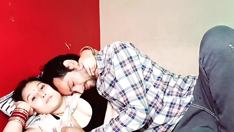 Brunette desi puajh puja gets fucked and pounded well from the bed