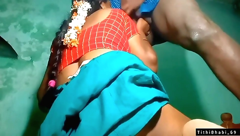 A brunette indian aunt got some hardcore sex with her neighbor