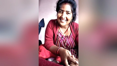 Busty indian milf rides her lover's hard dick in amateur sex video