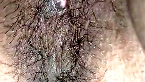 hairy solo female video of a hot brunette with hairy body