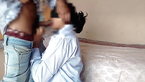 Indian teen with a big booty gets fucked in her tight pussy