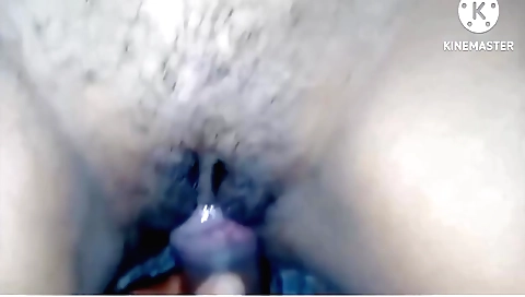 Hairy and tight indian girl in black sexy dress gets fucked