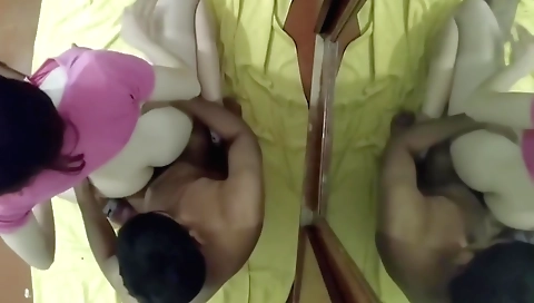 Skinny white milf gives a dildo in front of me to have fun