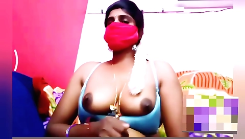 Chubby brunette with sexy lingerie is making love in the room