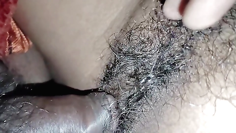 Sexy girl in amateur fetish is got on the hot cum on her hairy dick