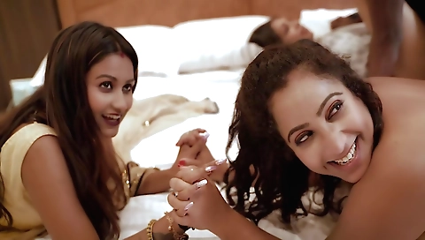 Busty stepsister caught on a group of stepfamily sex