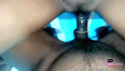 hairy teen is showing off her hairy pussy in the pov video