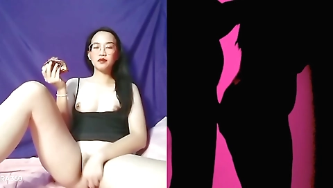 Indian brunette naked on cam getting her pussy filled