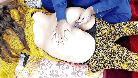 Indian stepdaughter is getting punished by dad in webcam