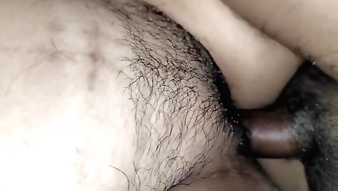 Hairy indian babe gets rammed by a man in homemade sex video