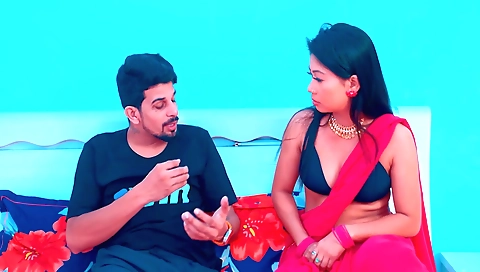 Desi wife in her step fantasy world and she is very horny