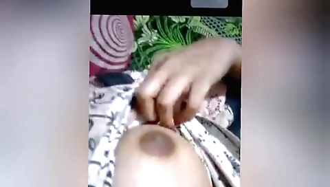 Indian babe gets fucked on her bed and also her boobs