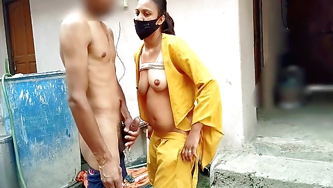 Indian stepsister was washing her wet pussy when her stepbrother came