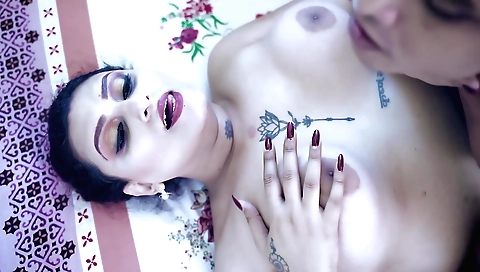 Indian yoga teacher teaches her student to fuck a big cock