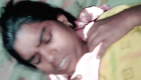 I fuck my wife's hairy pussy from behind on the bed