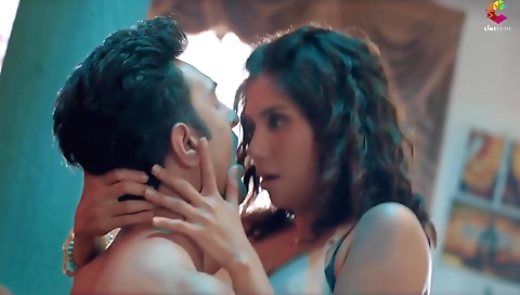 Curvaceous petite brunette beauty in white lingerie