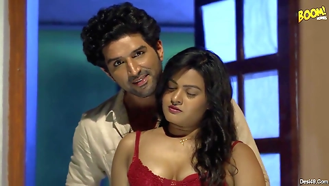 Brunette girl with sexy body is getting naked in front of the camera