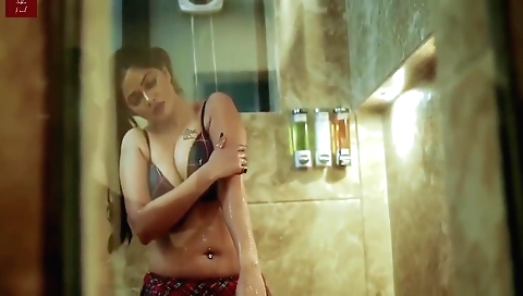 Horny teen with big tits enjoys her solo time on the couch