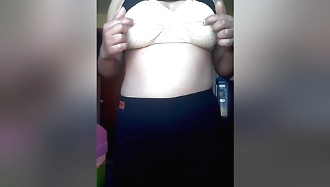 Hot porn girl is playing in her tight naked flesh after masturbation