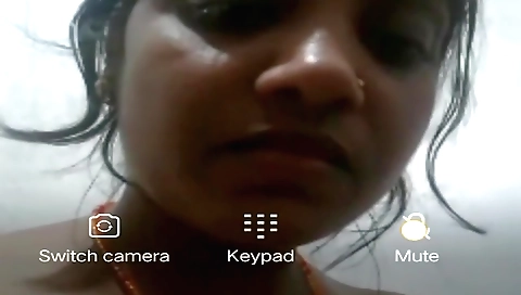 Small tits brunette showing her small and fat body