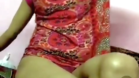 Indian girl with tattoo in her ass in a solo video