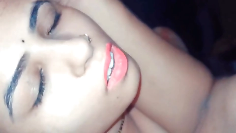 Indian amateur blonde gets her clit in a tight hole