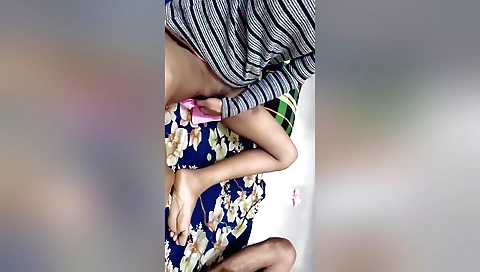 Amateur pussy in a black bikini enjoys a good sex session