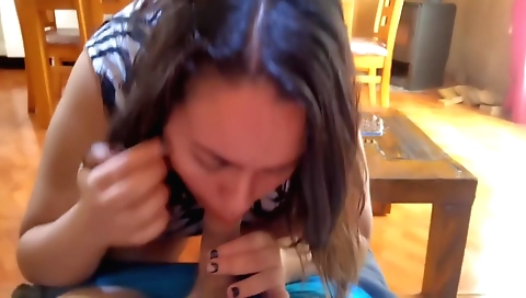 Indian girl is cleaning up her room and masturbating