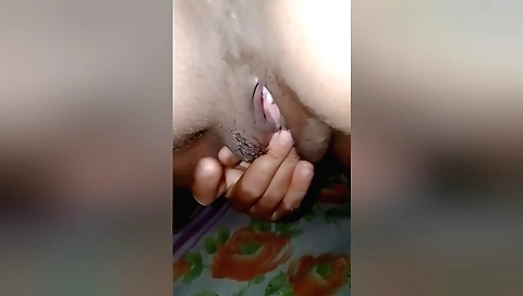 Hairy indian woman pleases man with sex in her sexy outfit