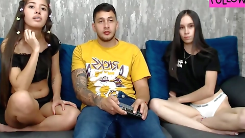 Indian stepsisters fuck for the first time with their stepbrother