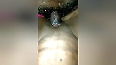 Indian girl got her ass filled with oil and made her pussy wet