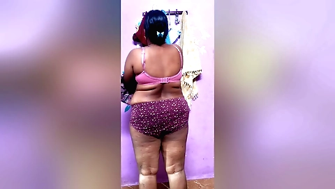 Indian amateur brunette girl in a dress 18+ solo video