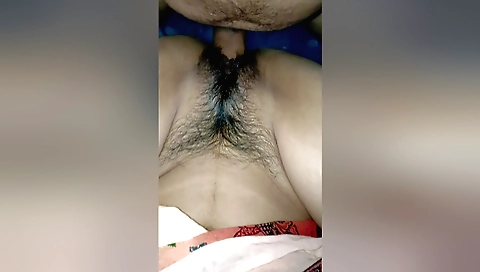 Indian girl in her white blouse gets a big dildo in her ass